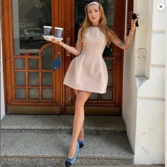 Zara Zara | Dresses | Brand New Zara Voluminous Short Dress Pink ... - Picture 2 of 16